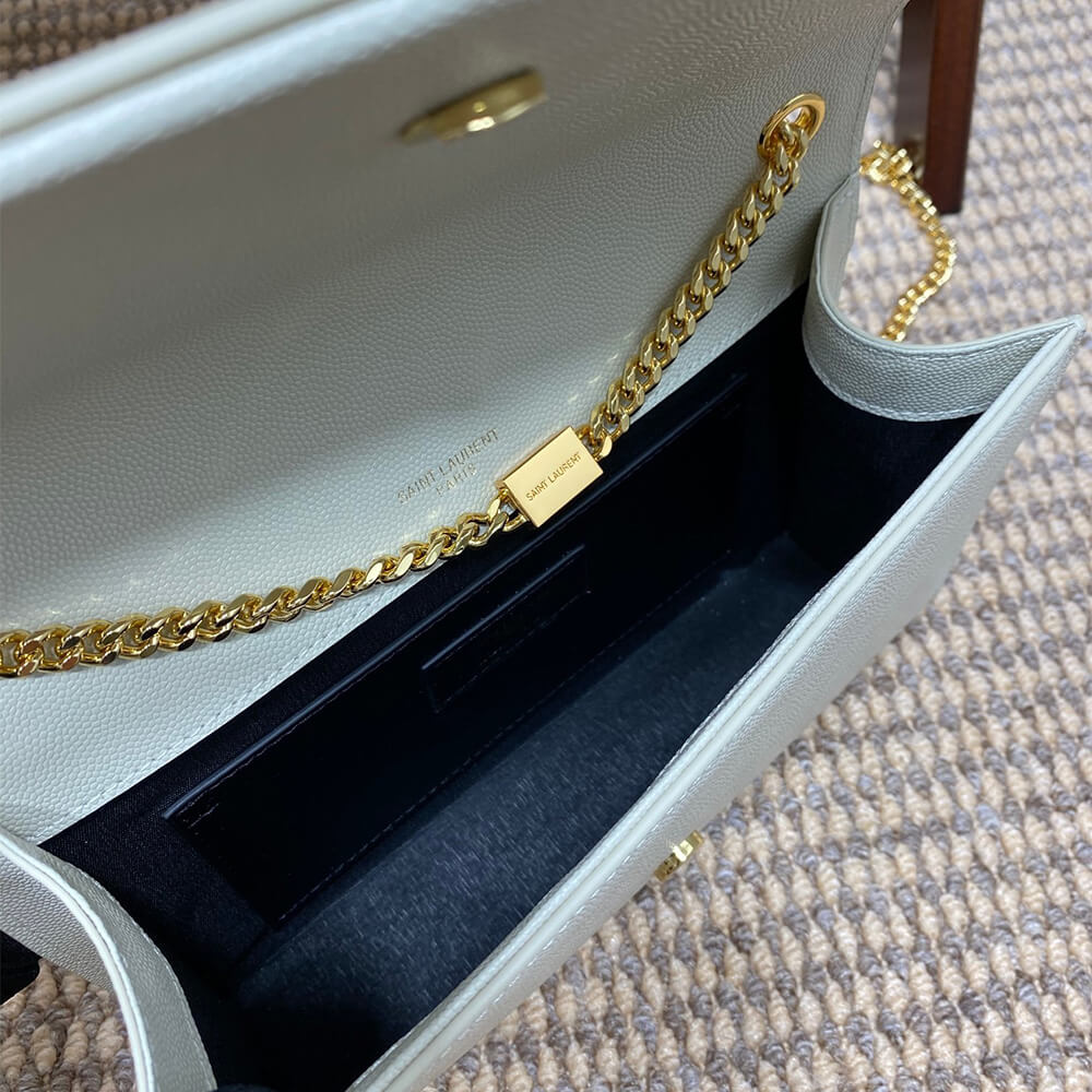 YSL kate medium tassel in grain de poudre embossed leather