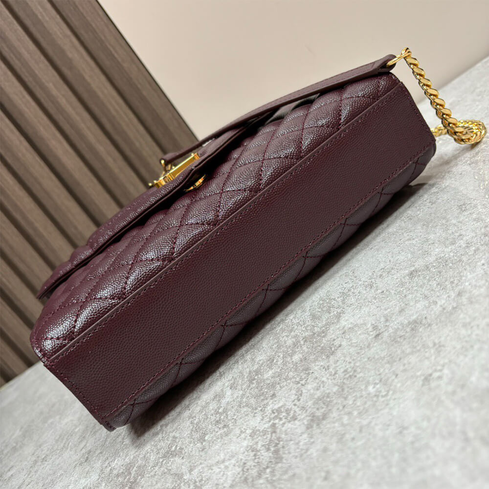 YSL envelope medium in grained leather