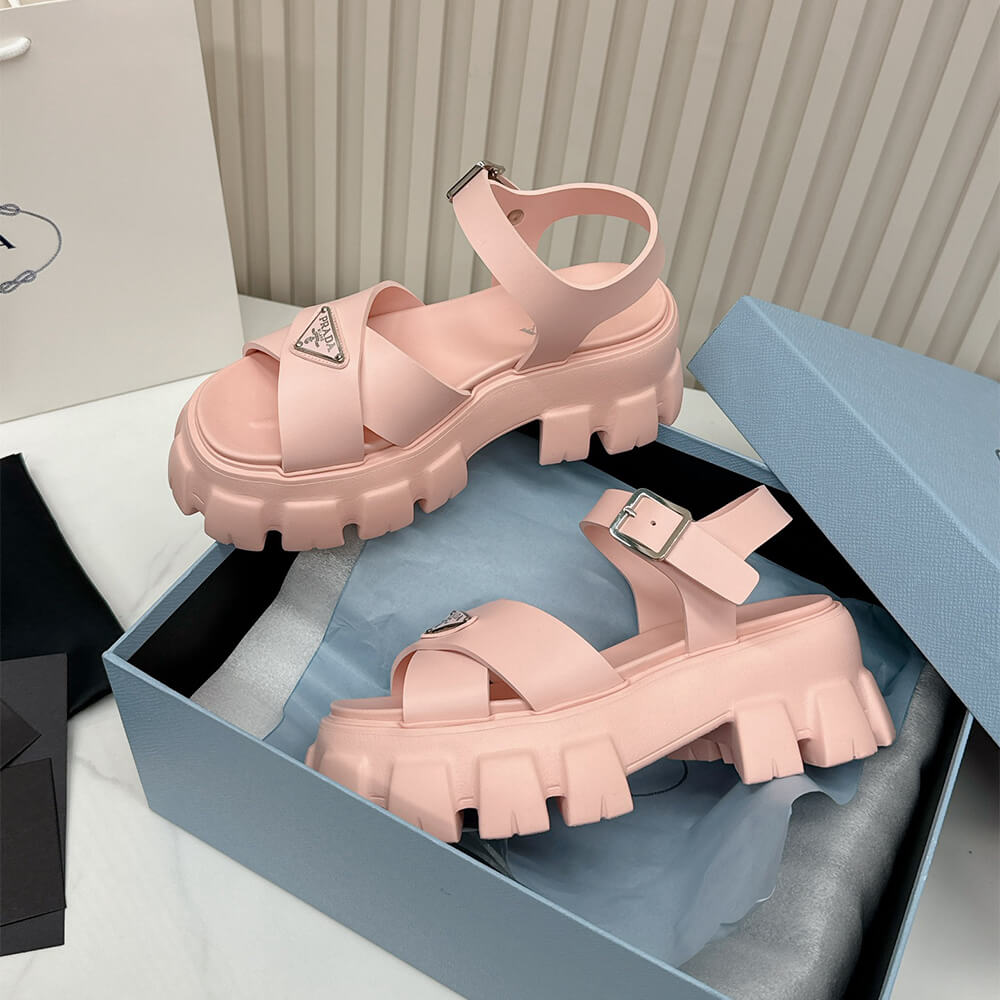 PRADA Monolith rubber sandals