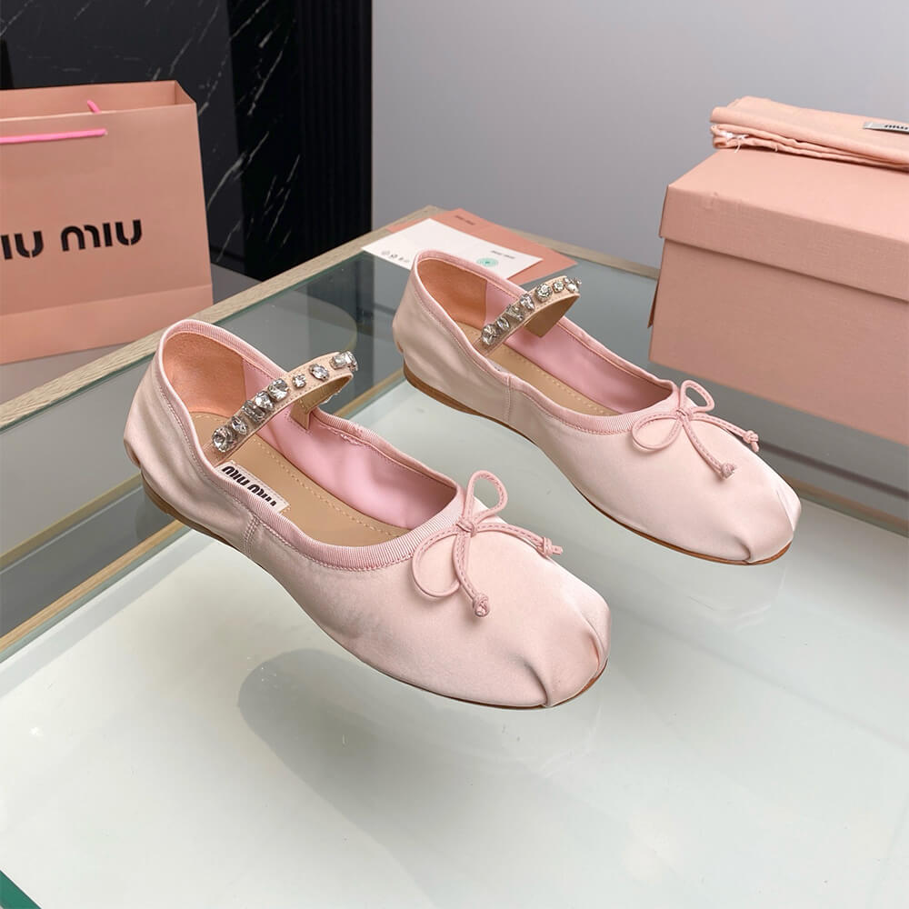 MiuMiu Satin ballerinas