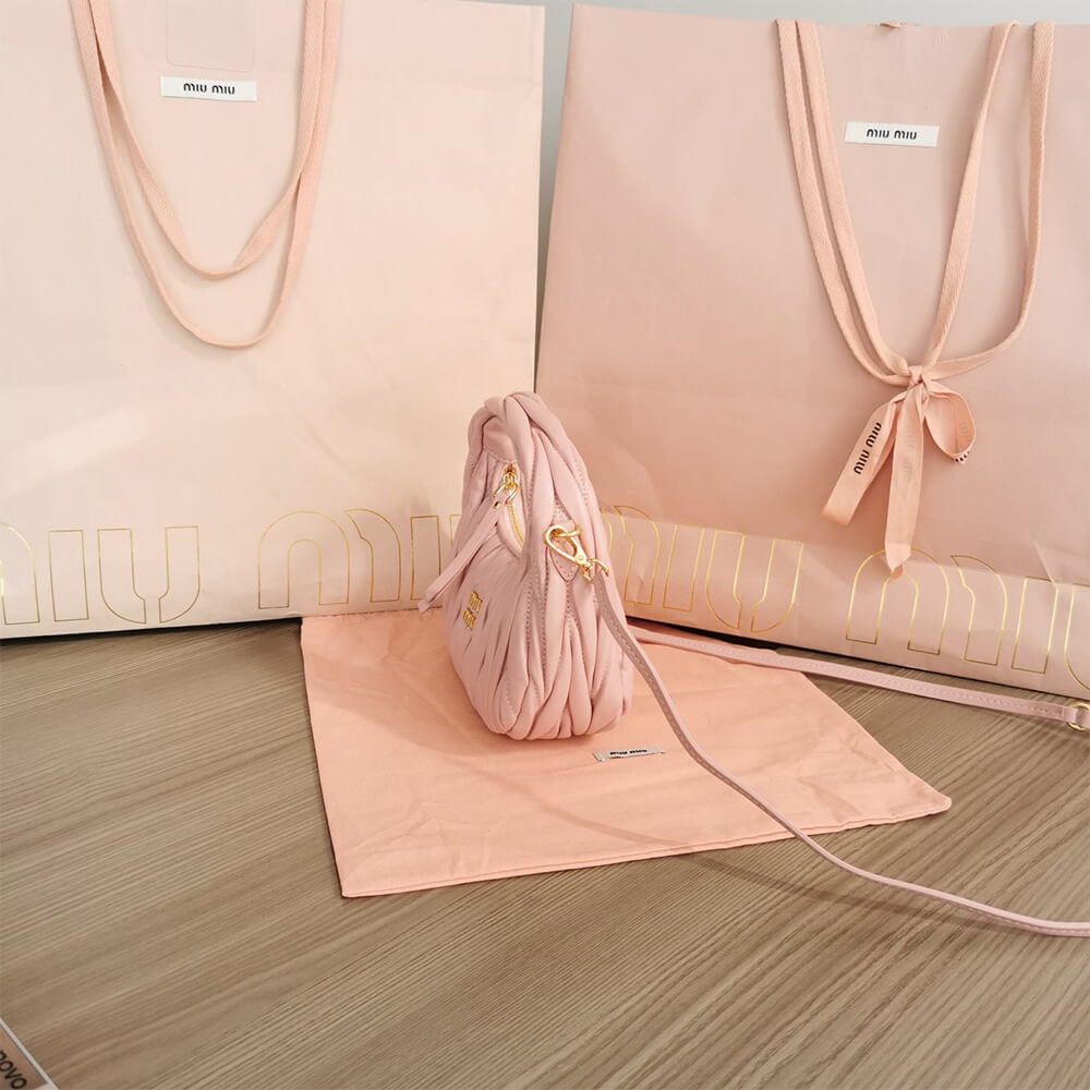 Mini Wander matelasse nappa leather hobo bag(high-end grade)