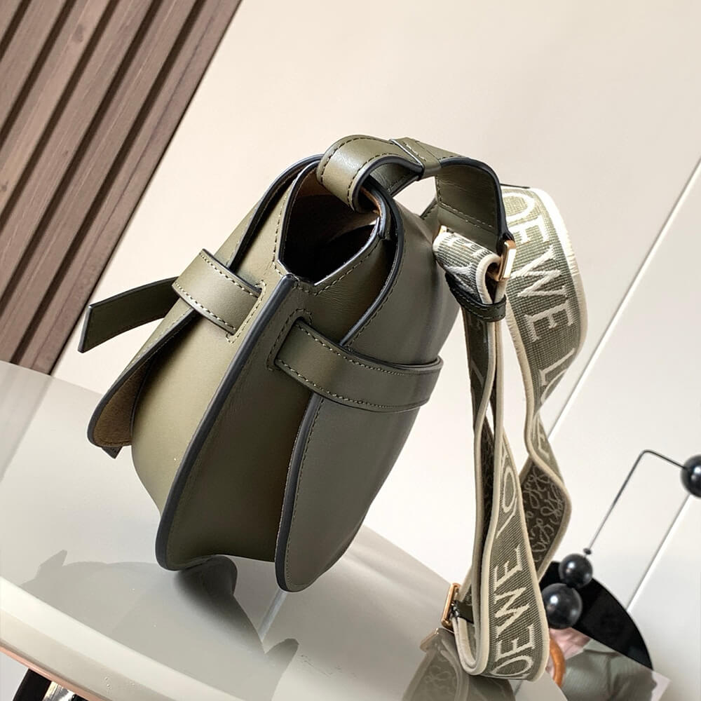 Loewe Small Gate bag in soft calfskin and jacquard