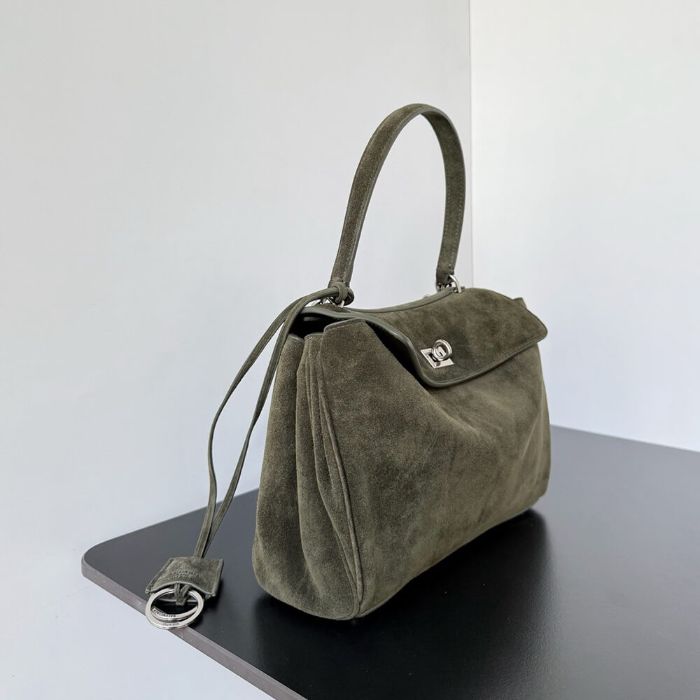 Balenciaga Rodeo Handbag Small Suede(HIGH-END GRADE)