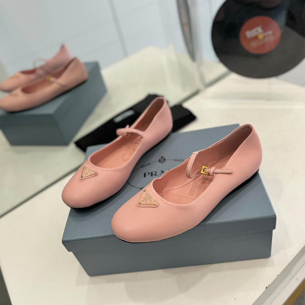 PRADA Nappa leather ballerinas