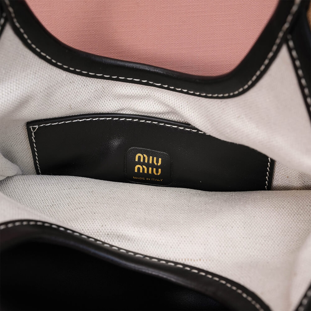 MIUMIU MINI IVY leather handbag(HIGH-END GRADE)