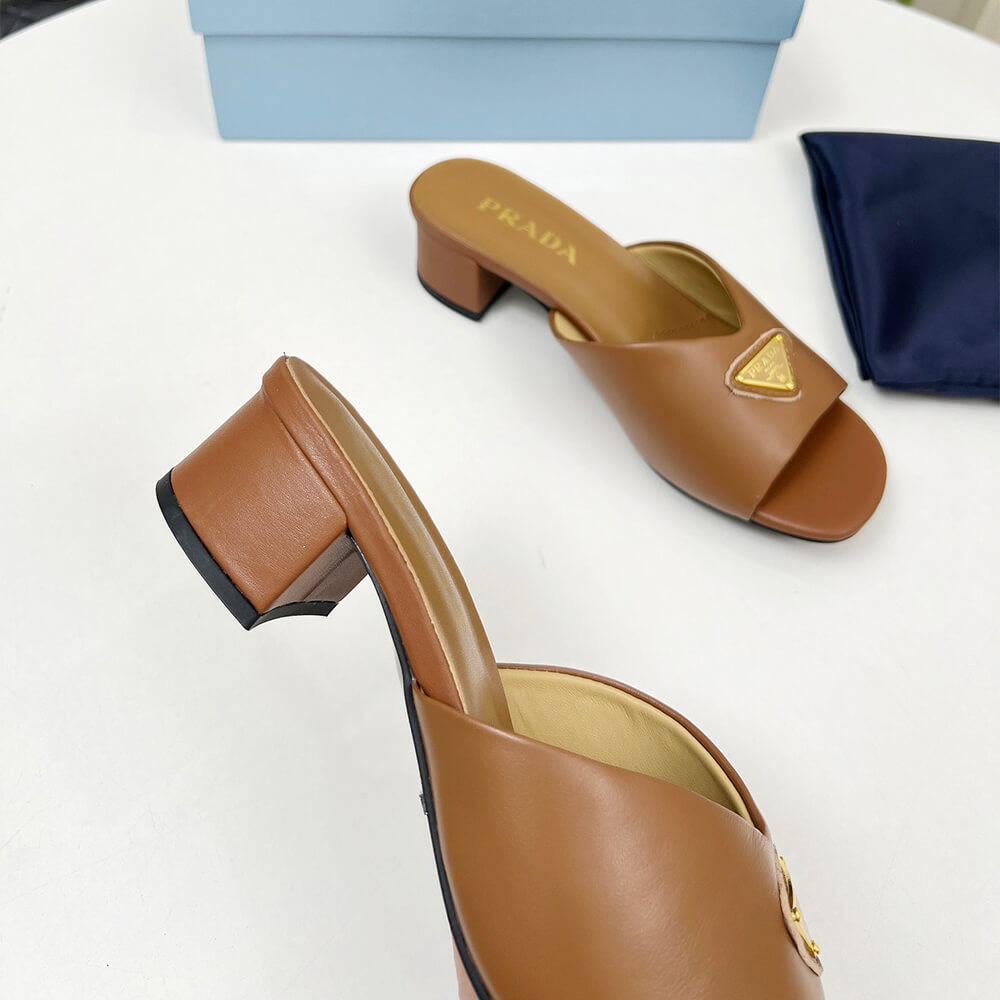 Prada Padded nappa leather sandals