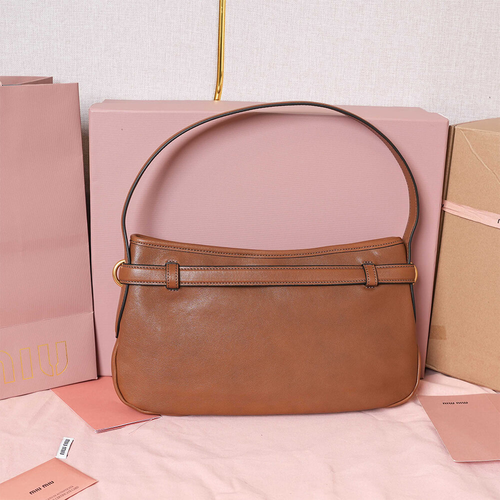 MIUMIU Regular Aventure nappa leather bag(HIGH-END GRADE)