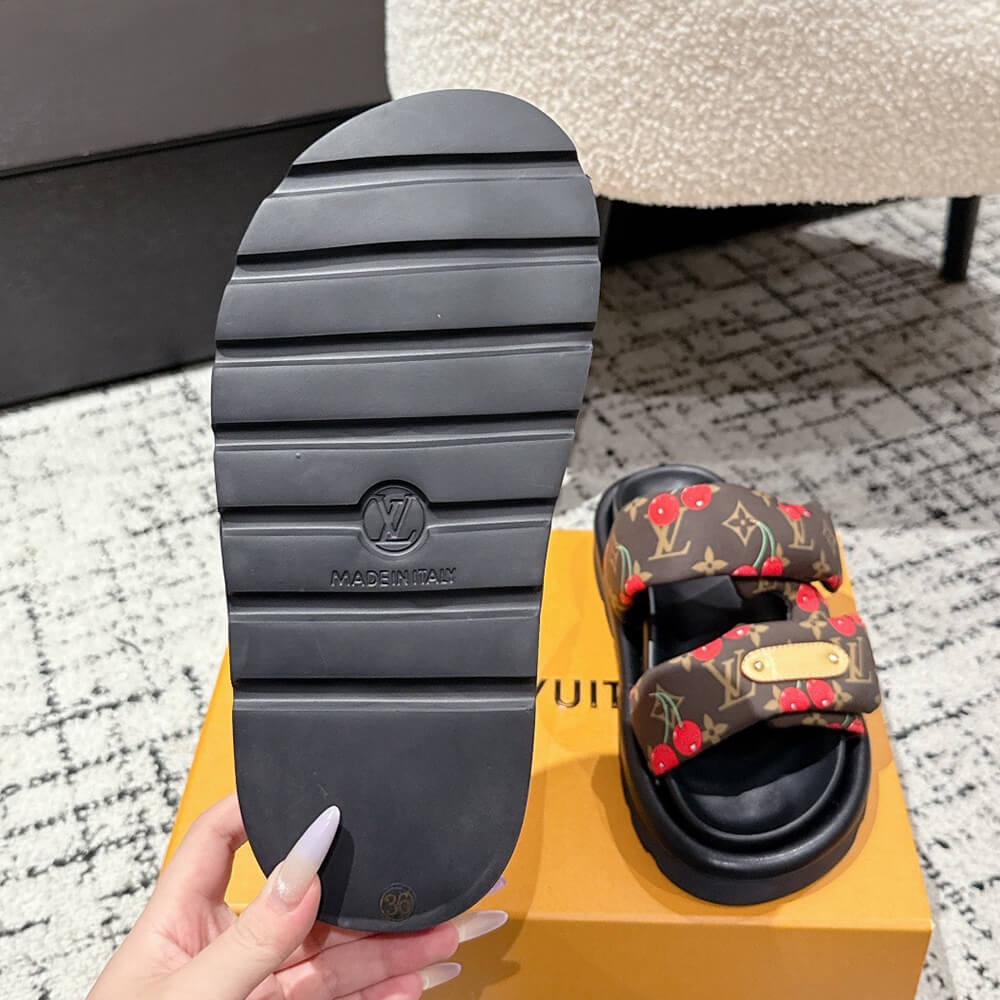 LV x TM Pool Pillow Flat Comfort Mule