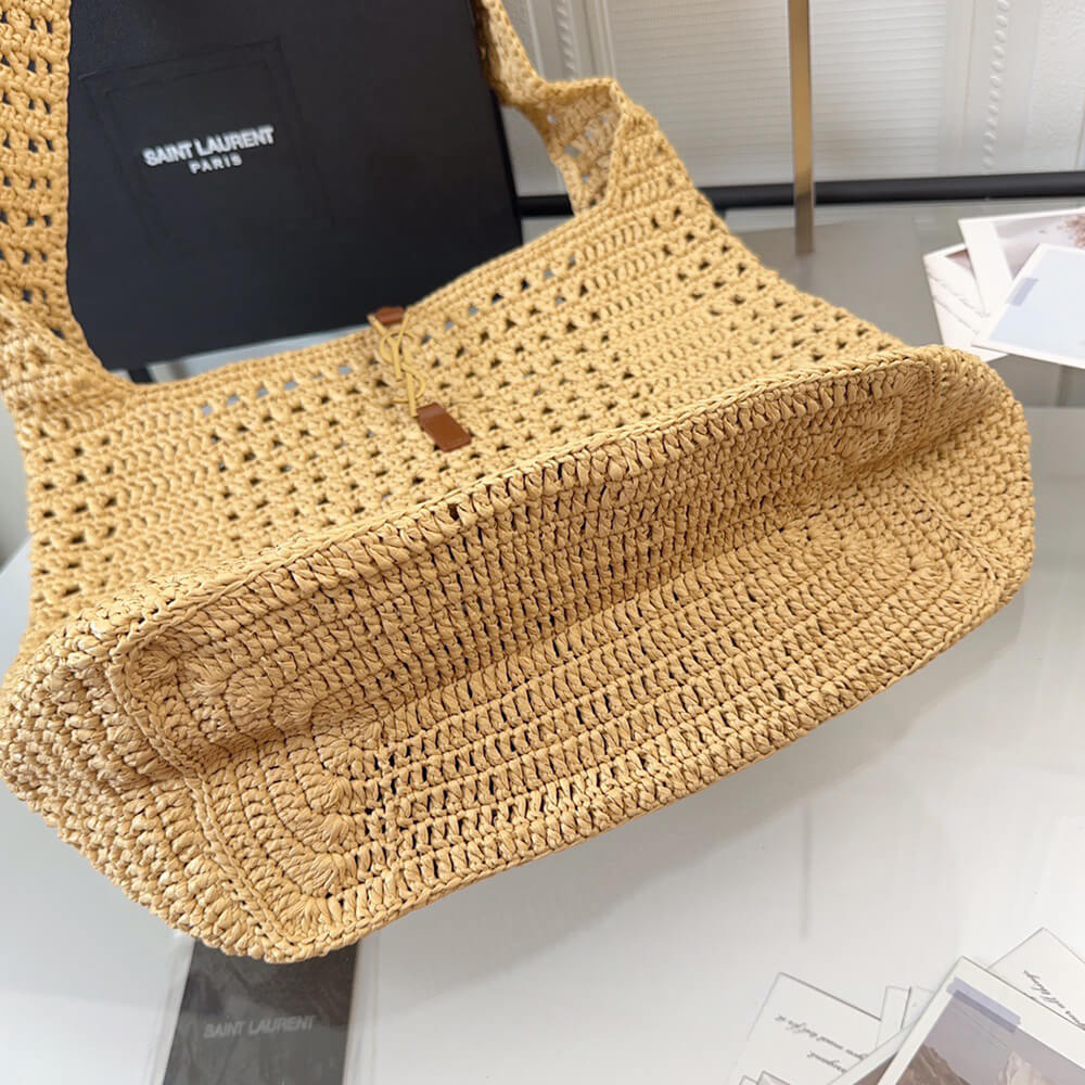 YSL Hobo Crochet bag in raffia and leather(HIGH-END GRADE)
