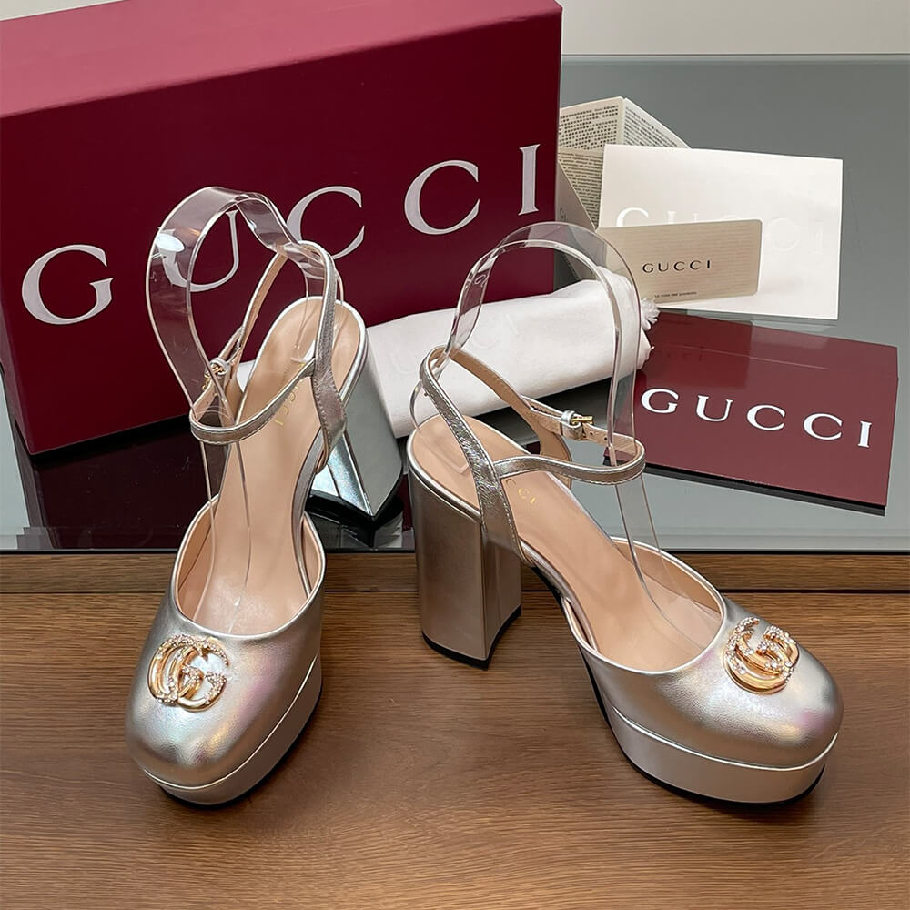 GUCCI Women s platform pump with Double G