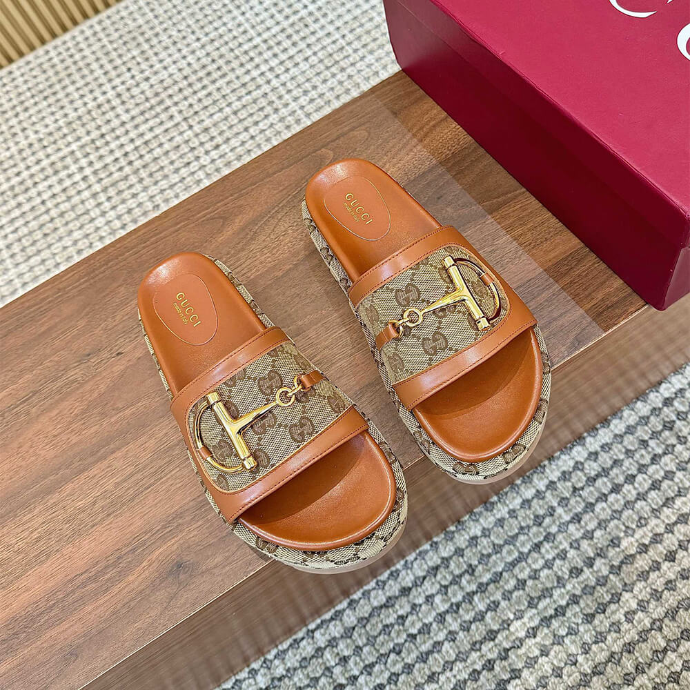 GUCCI Women s platform slide sandal