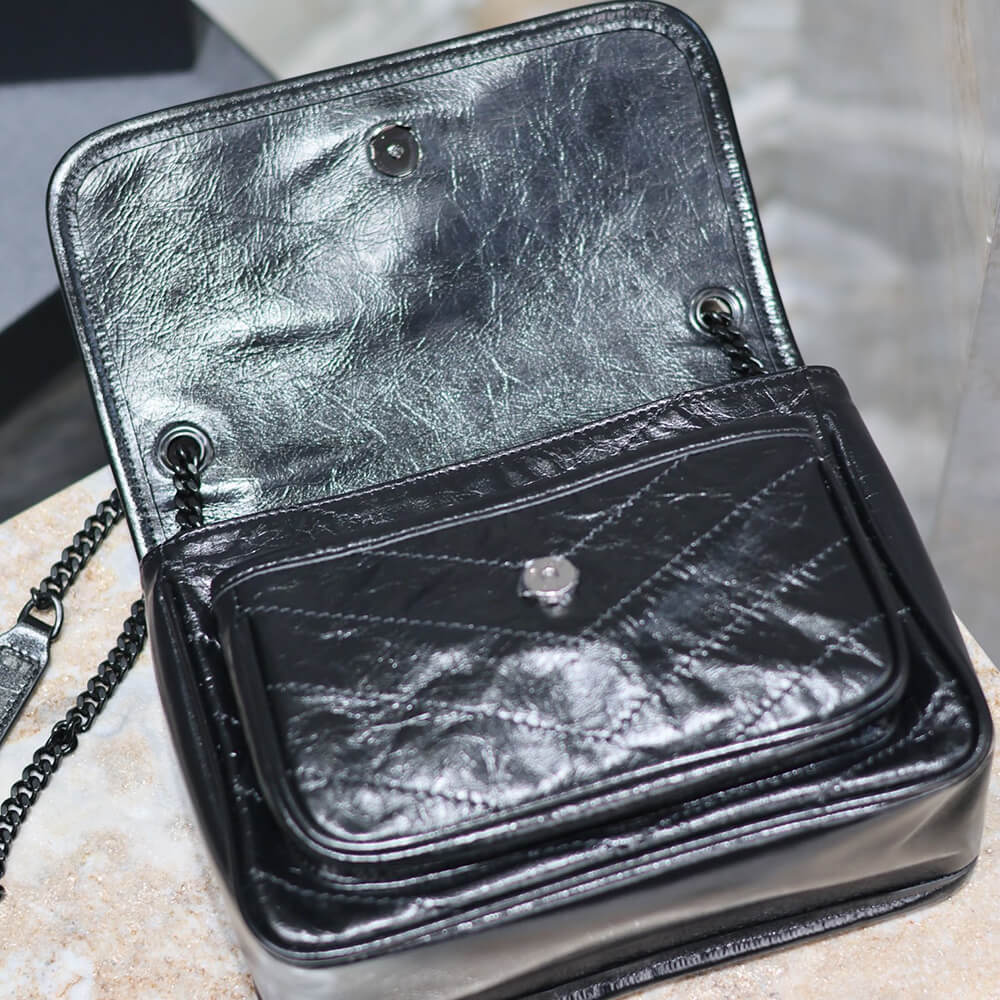 YSL NIKI baby in vintage leather(HIGH-END GRADE)