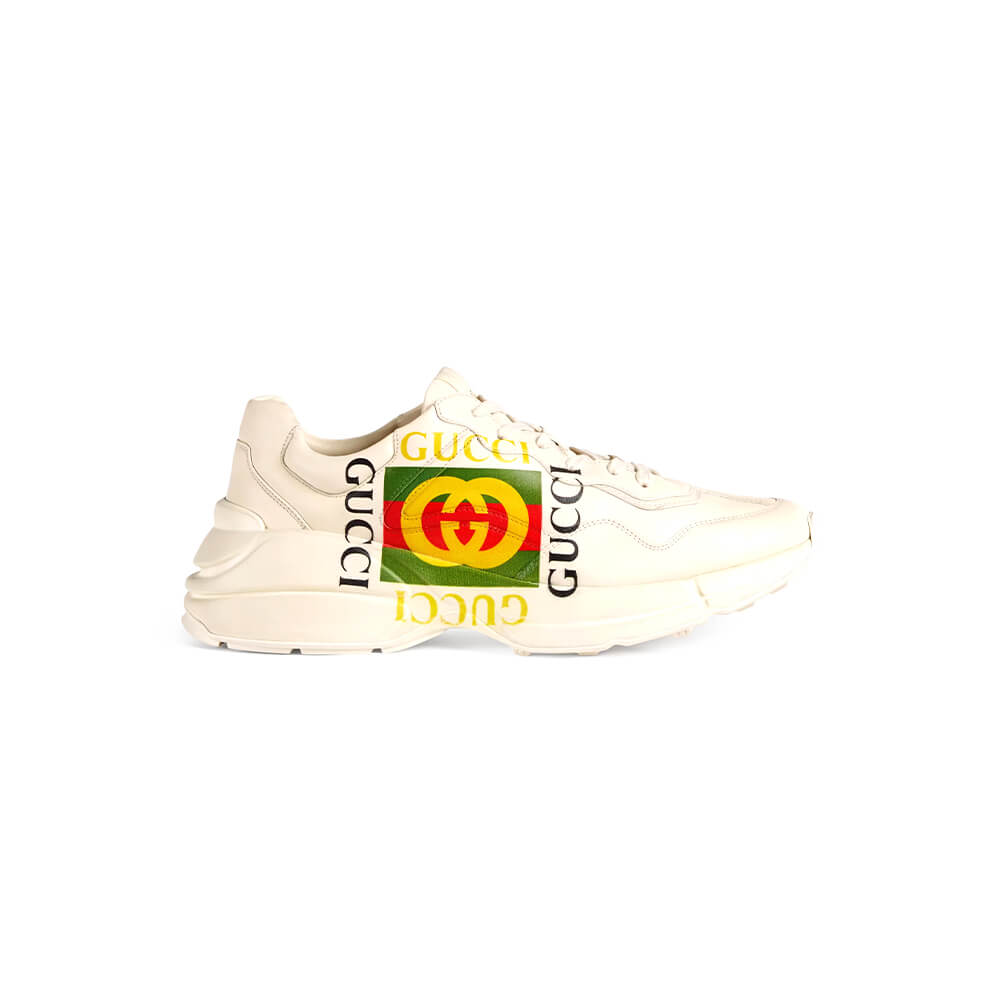 Rhyton Gucci logo leather sneaker