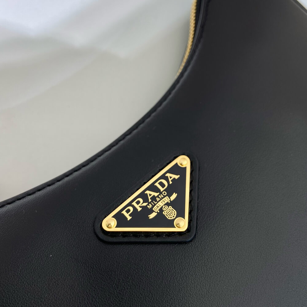 Prada Arqué small leather shoulder bag(HIGH-END GRADE)