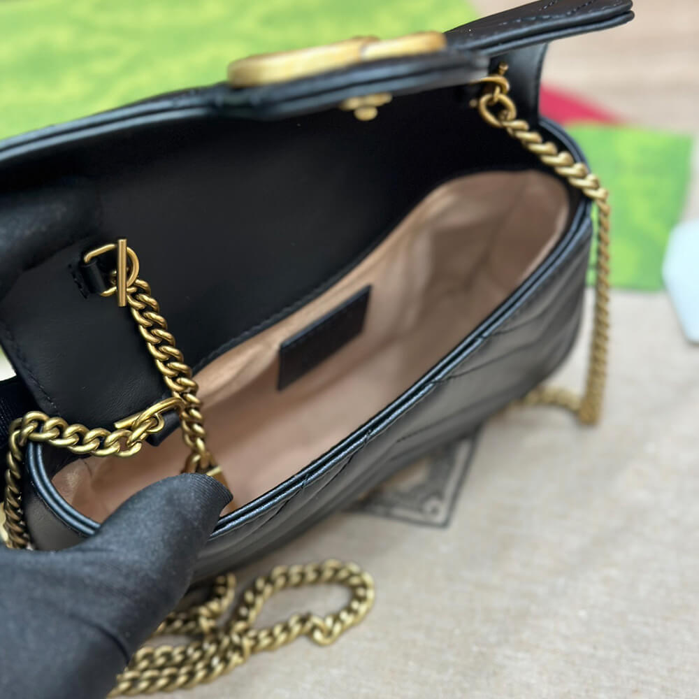 GG Marmont matelasse leather super mini bag(high-end Grade)