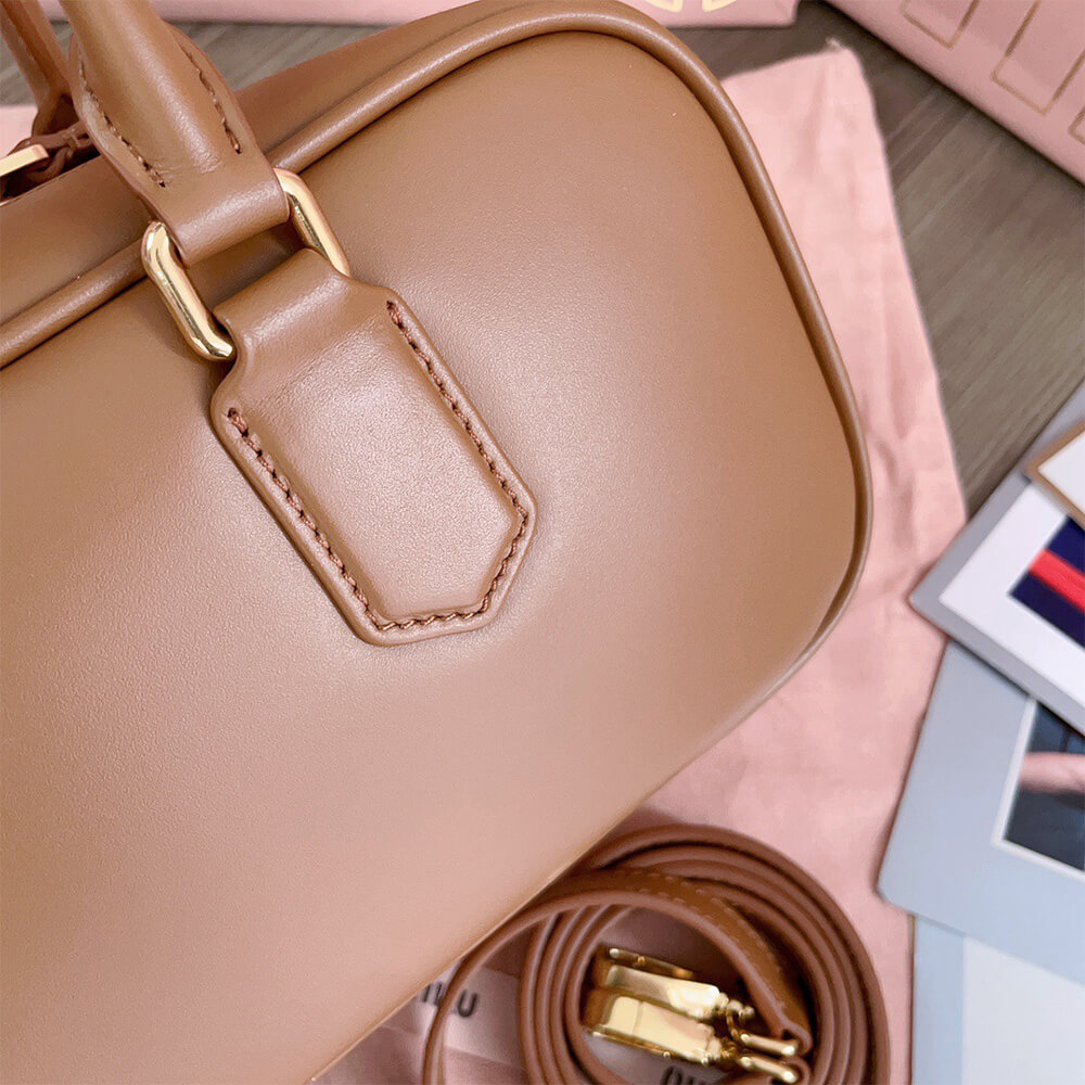 MIUMIU Large Arcadie Leather Bag(HIGH-END GRADE)