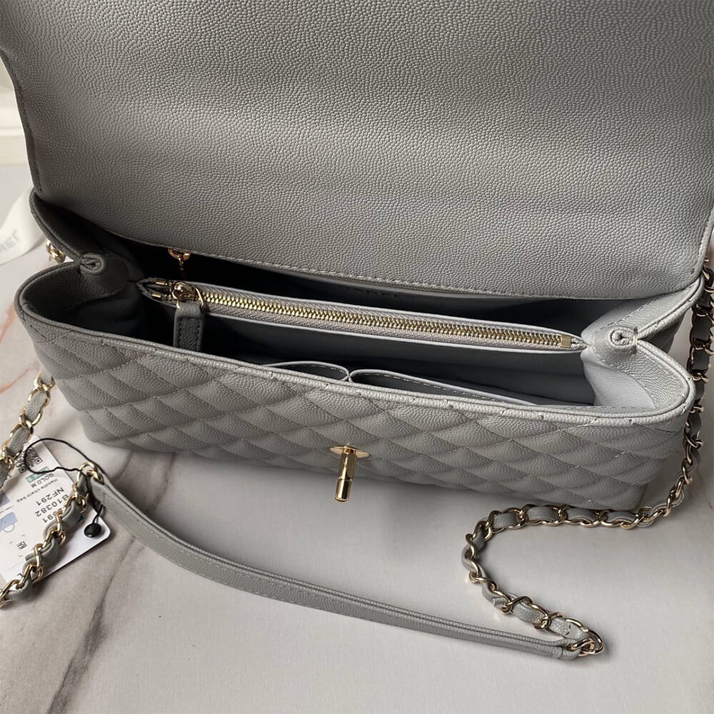 CHANEL Large Flap Bag With Top Handle(high-end grade)