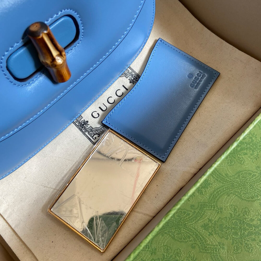 GUCCI BAMBOO 1947 JUMBO GG SMALL TOP HANDLE BAG