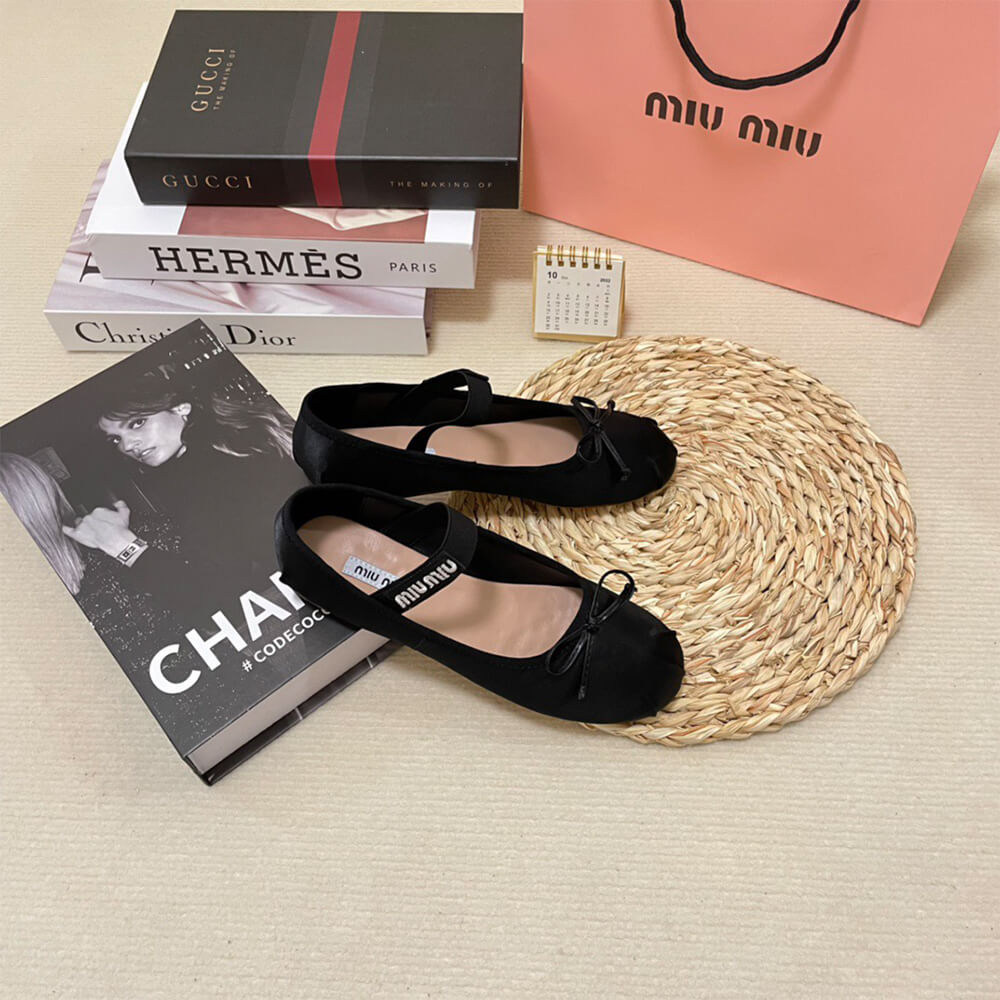 MiuMiu Satin ballerinas