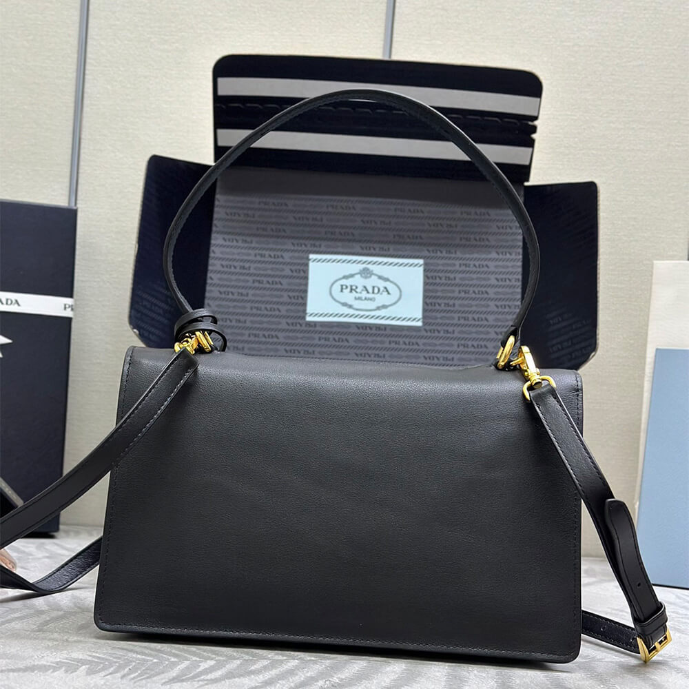 Prada Soft Sound medium leather shoulder bag(high-end grade)